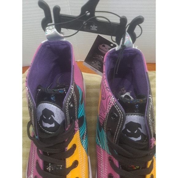 NWT Disney The Nightmare Before Christmas Women's High Top Shoes Size 7.5 Skelli - Picture 11 of 13